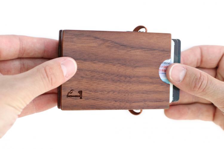 Slim Timber Wooden Wallet - Walnut Wood