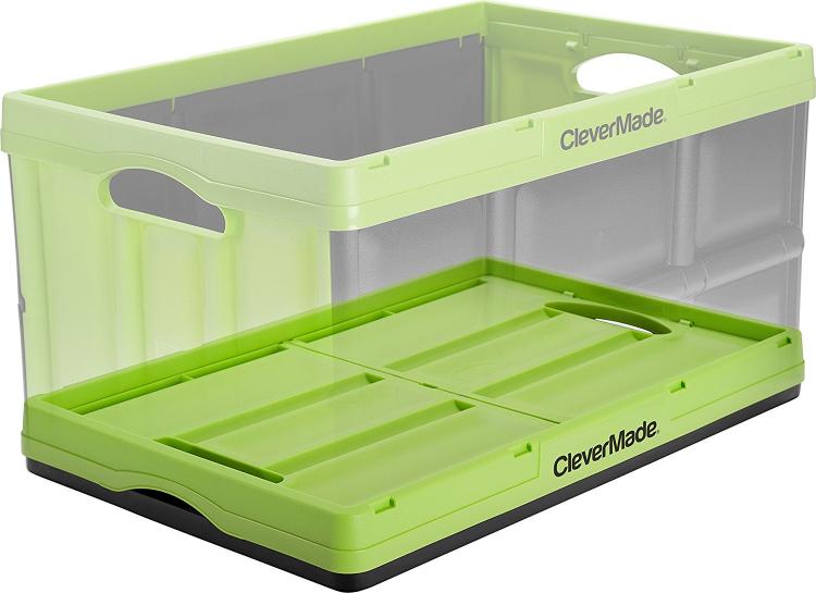 CleverCrates: Collapsible Storage Bins That Fold Flat For Easy Storage