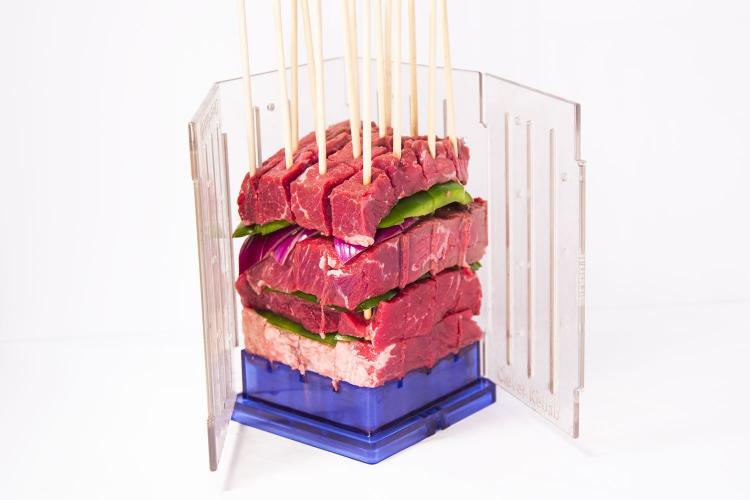Clever Kebab Maker - Easy Kebab Maker - Makes 16 Kebabs at a time
