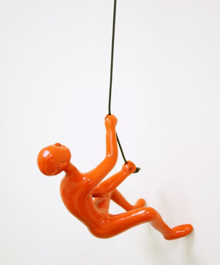 Climbing Man Wall Sculpture Figurine