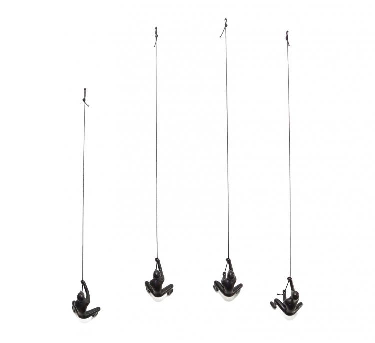 Climbing Man Wall Sculpture Figurine