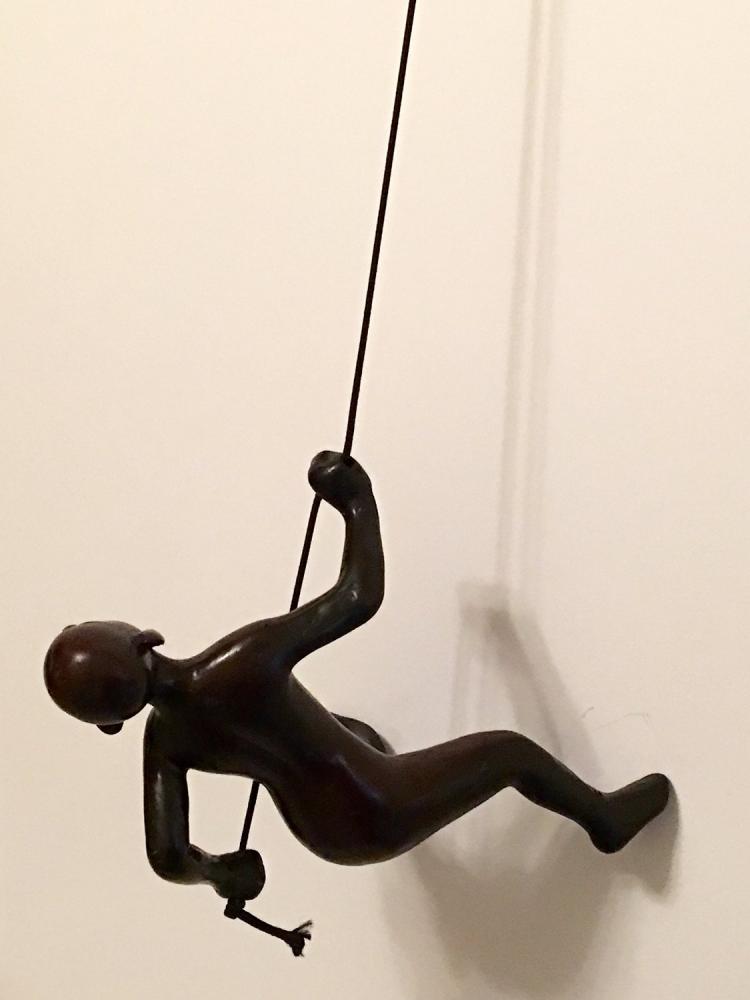 Climbing Man Wall Sculpture Figurine