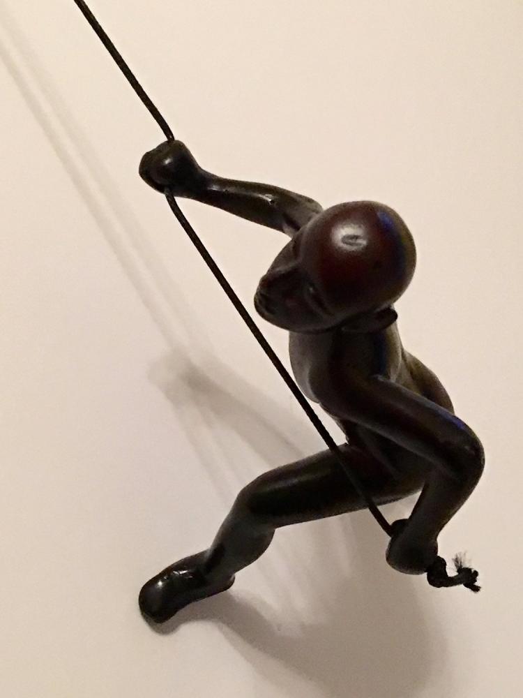 Climbing Man Wall Sculpture Figurine