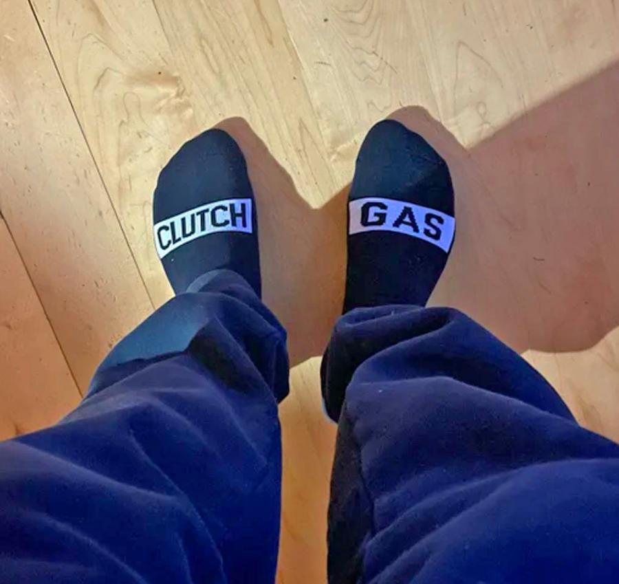 Funny Clutch Gas Socks For Manual Transmission Car Drivers