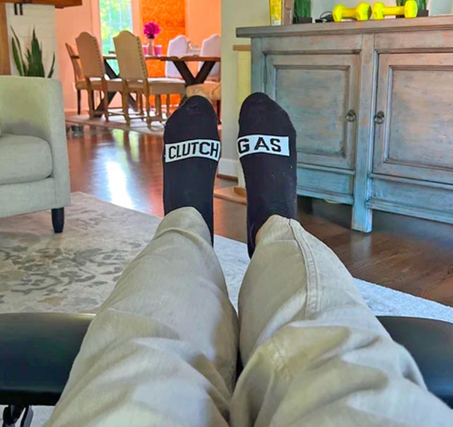 Funny Clutch Gas Socks For Manual Transmission Car Drivers