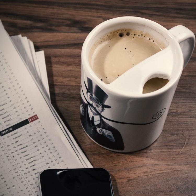Bucardo Coffee Mug With Mustache Guard - Mustache mug
