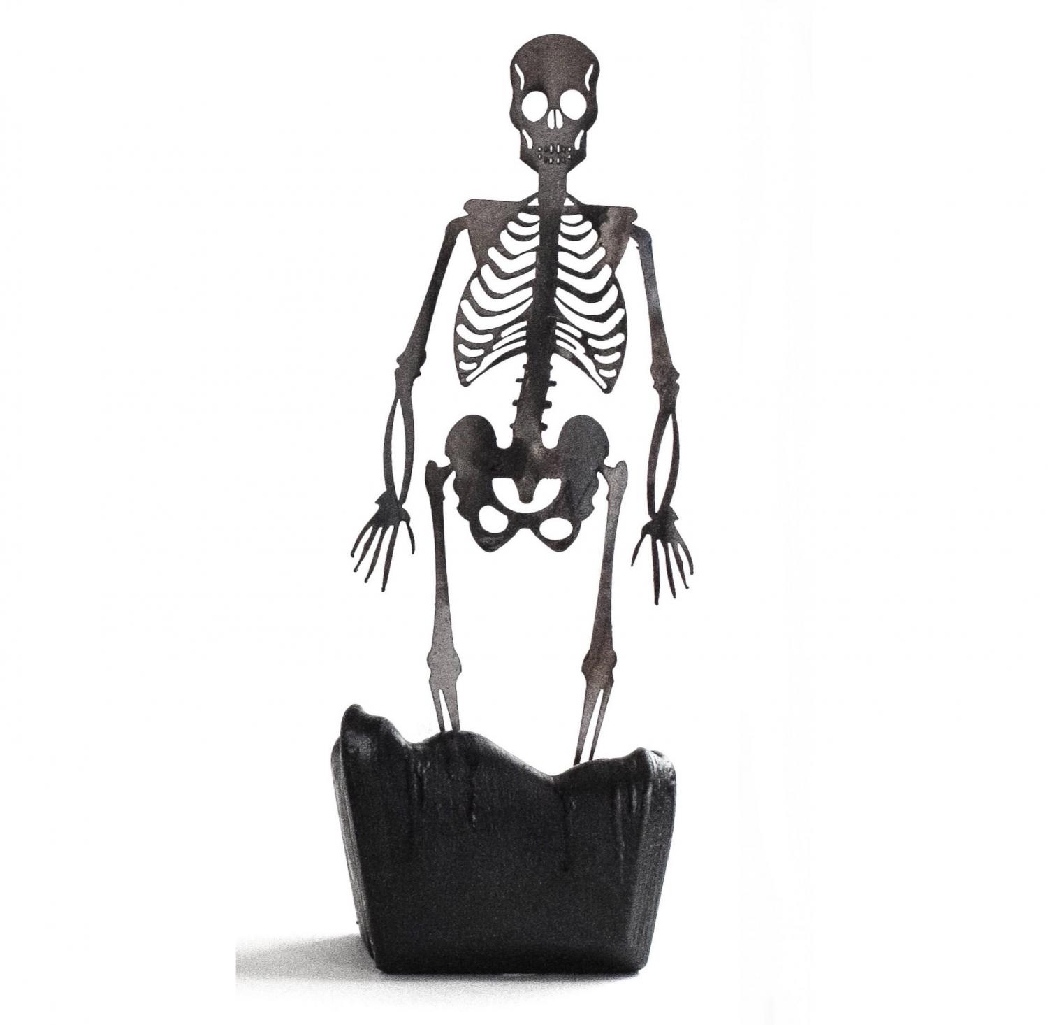 Melting Coffin Skeleton Candle