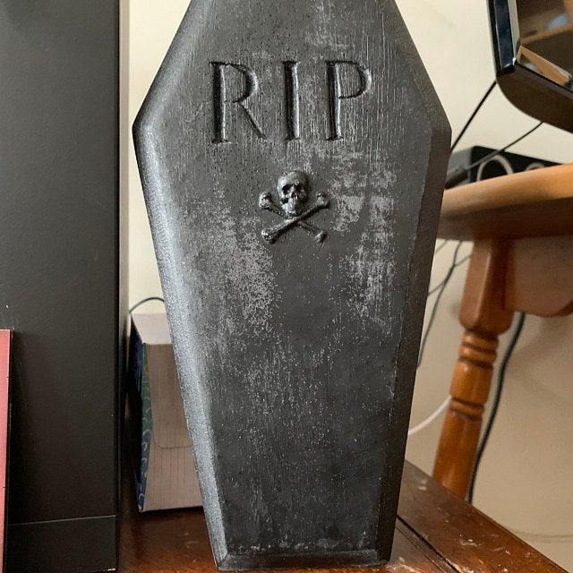 Melting Coffin Skeleton Candle