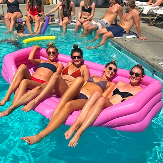 Pink Coffin Pool Float