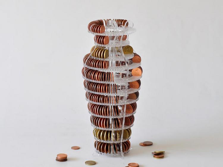 Coin Organizing Vase
