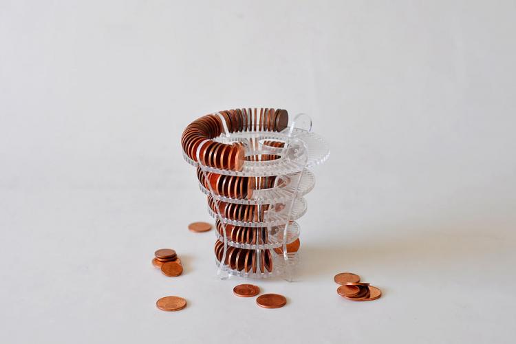 Coin Organizing Vase