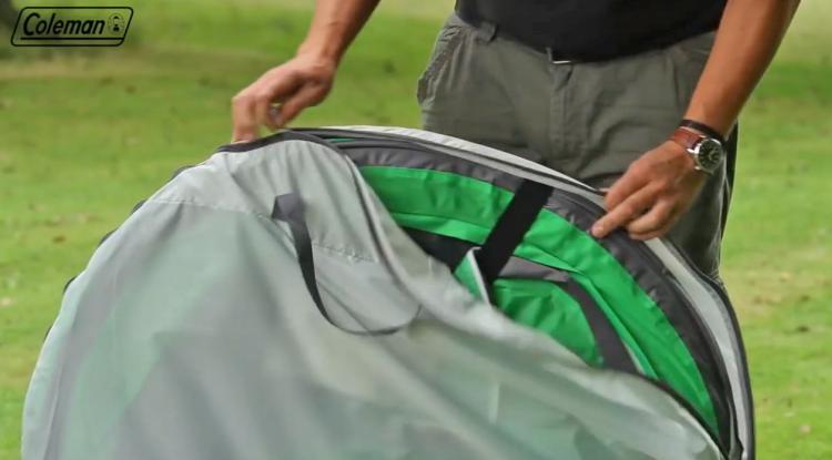 Coleman pop-up tent - 4-person camping tent sets up in seconds - Coleman Galiano
