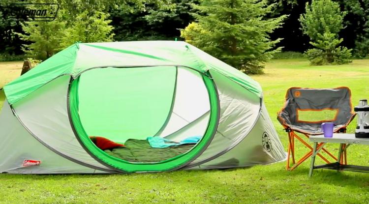 Coleman pop-up tent - 4-person camping tent sets up in seconds - Coleman Galiano
