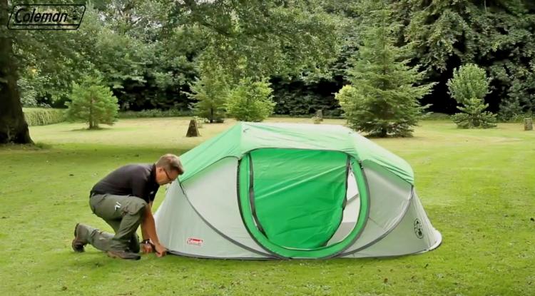 Coleman pop-up tent - 4-person camping tent sets up in seconds - Coleman Galiano