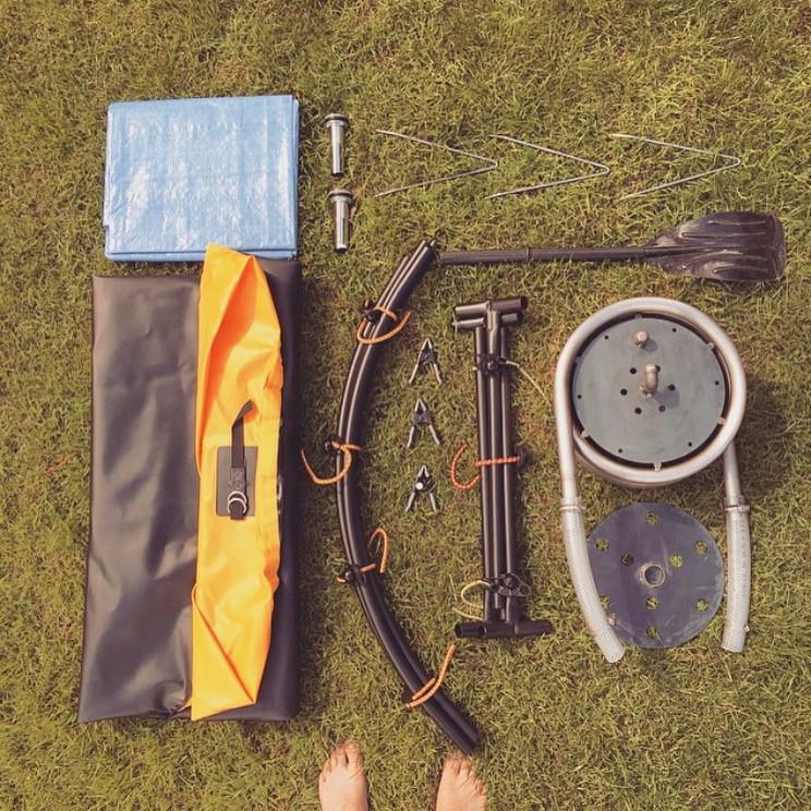 Collapsible Camping Hot Tub - Nomad Portable Tub and Fire Coil Hot Tub Heater