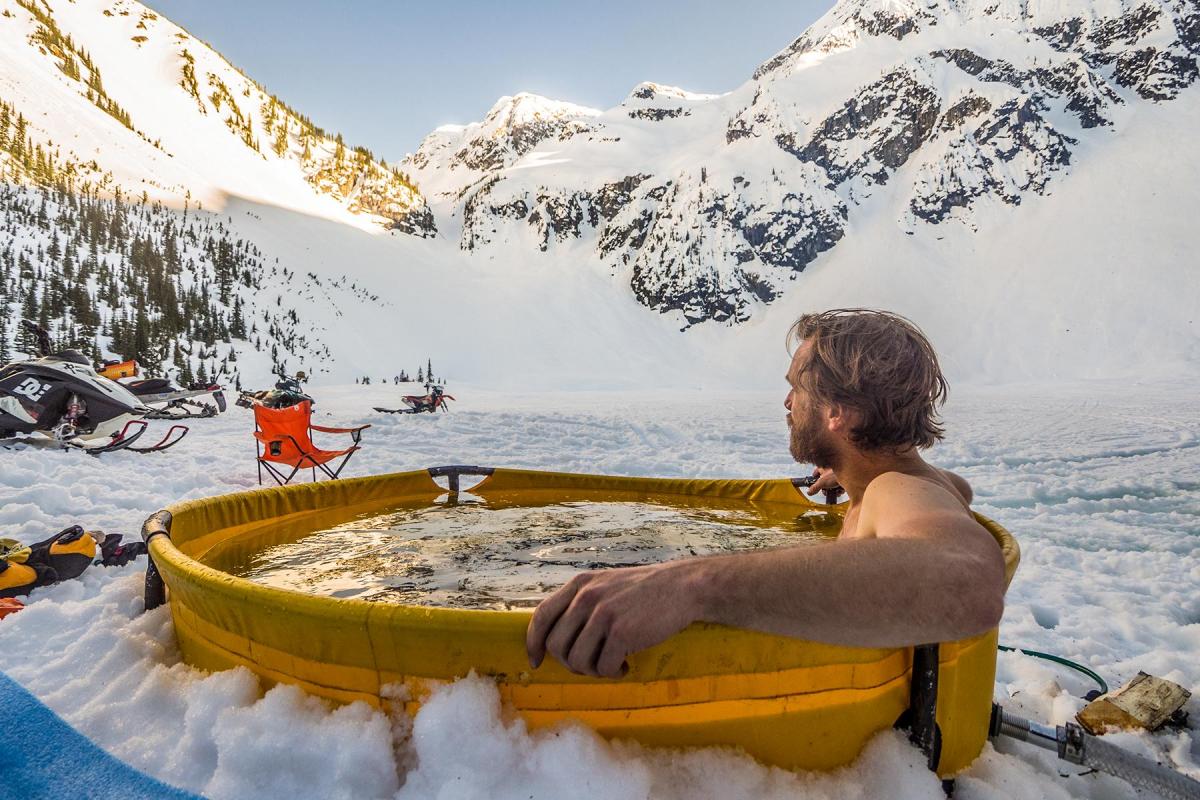 Collapsible Camping Hot Tub - Nomad Portable Tub and Fire Coil Hot Tub Heater