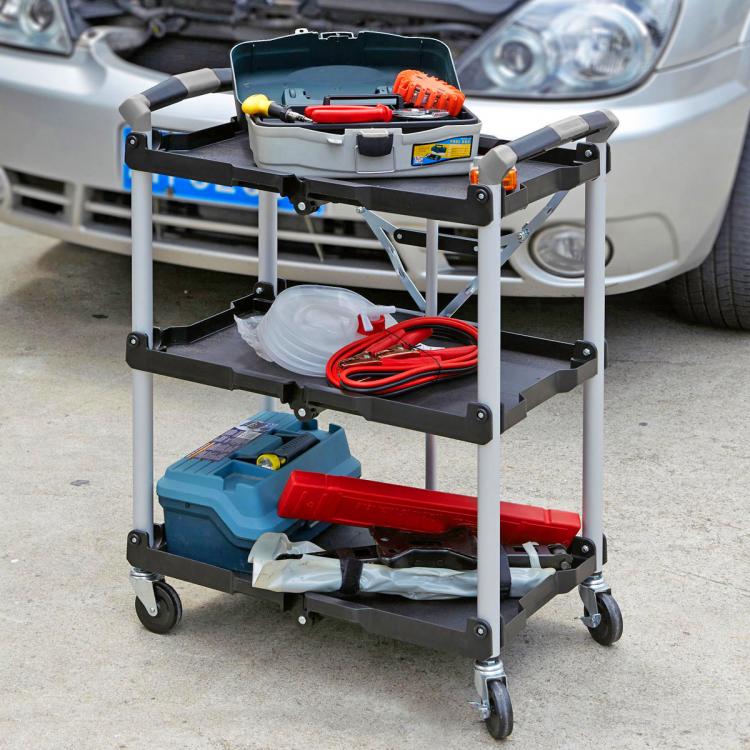 Olympia Collapsible Service Cart Folds Down To Just 8 Inches Wide