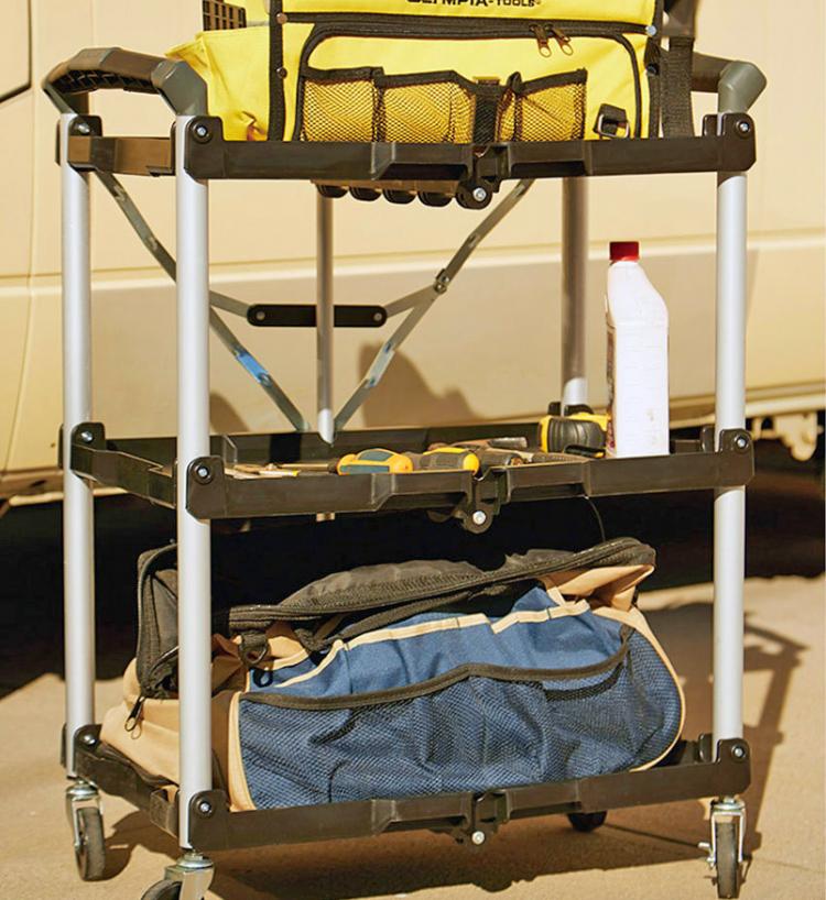 Olympia Collapsible Service Cart Folds Down To Just 8 Inches Wide