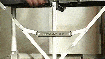 Olympia Collapsible Service Cart Folds Down To Just 8 Inches Wide
