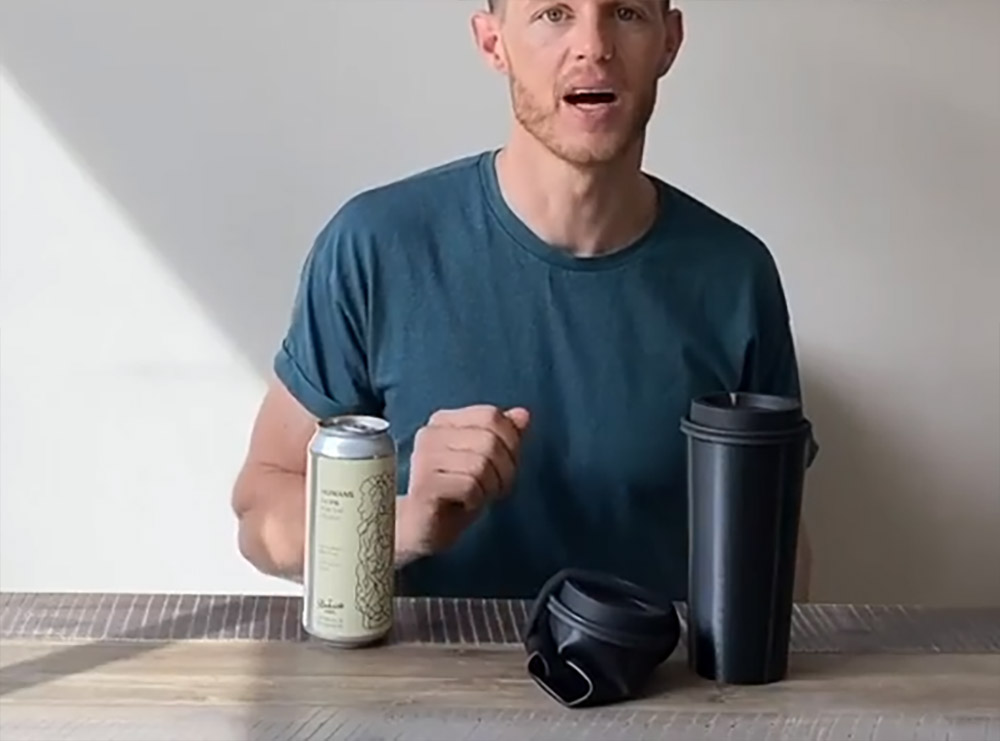 Silicone Travel Mug Collapses Down To Easily Fit Into Your Bag or pocket - Trinken CWB collapsing cup