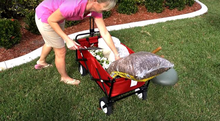 Mac Sports Collapsible Utitlity Wagon - Foldable Wagon for - Camping wagon - Beach wagon - Sports Games Wagon
