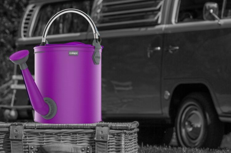 Colapz collapsible watering bucket - collapsing watering can bucket - coulorwave plastic watering bucket folds down for easy storage
