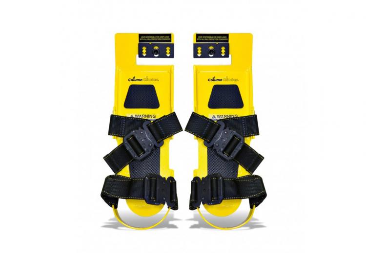 Column Climbers - Unique steel beam climbing shoe attachments - Steel workers climbing tool