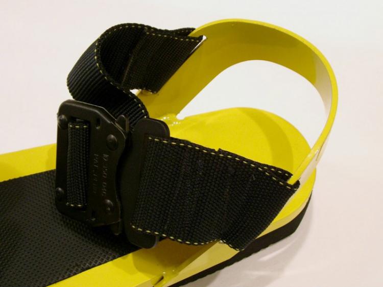 Column Climbers - Unique steel beam climbing shoe attachments - Steel workers climbing tool