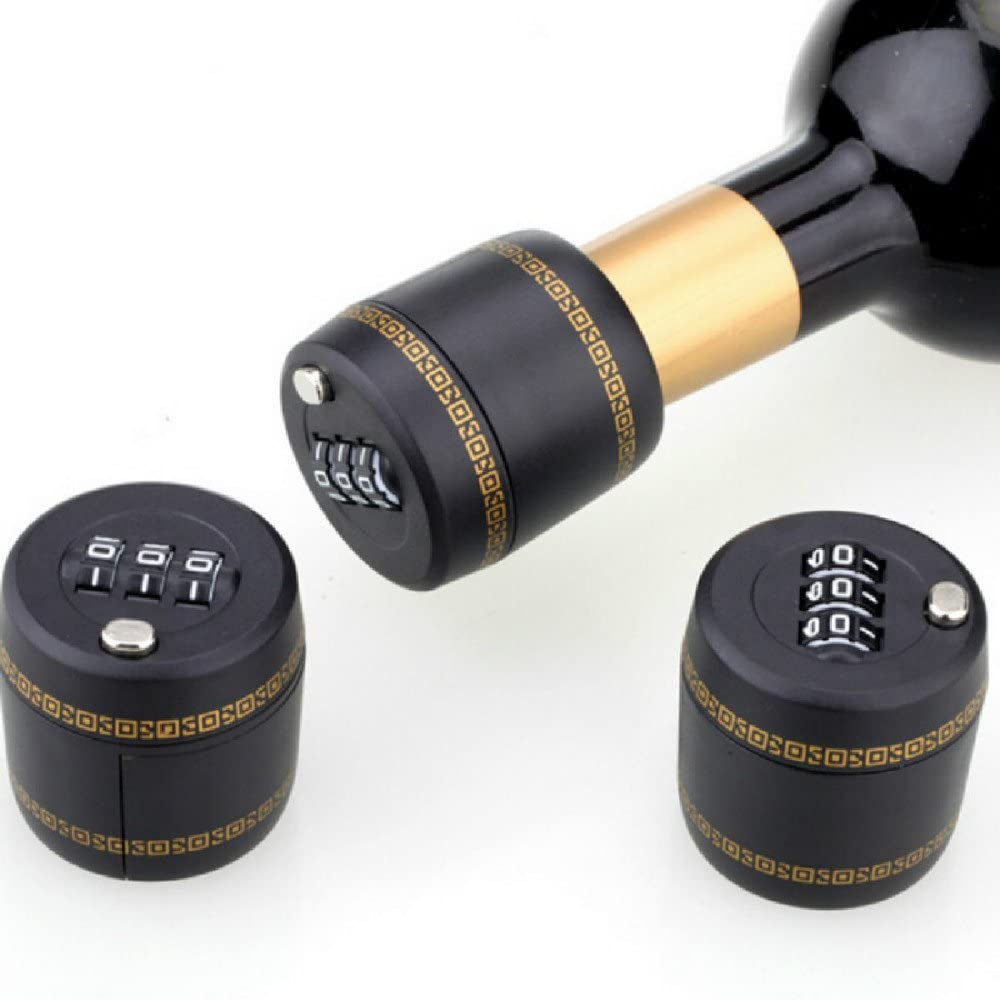 Combination Bottle Lock Secures wine and liquor bottles with password