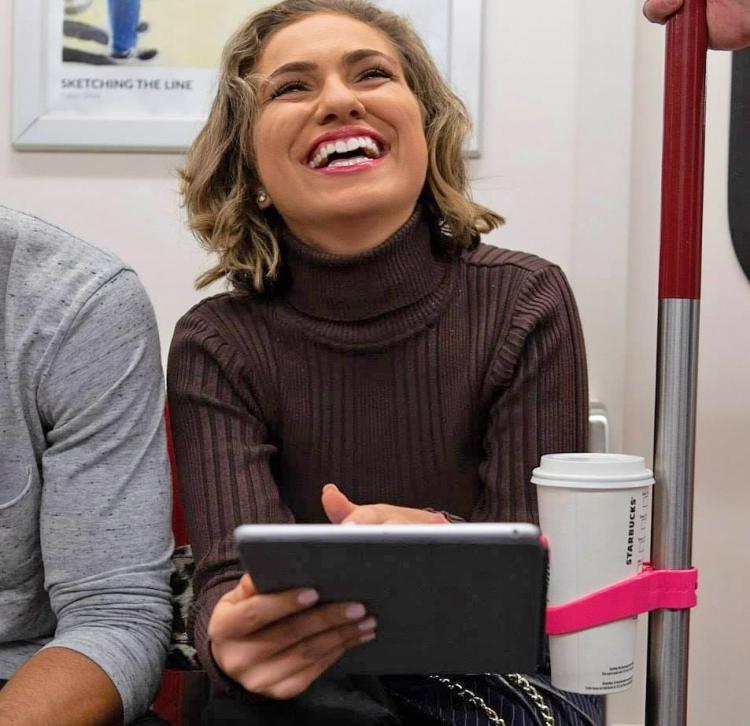 ComfyCup: Portable Cup Holder - Cup holder for trains, buses, subways, and bicycles