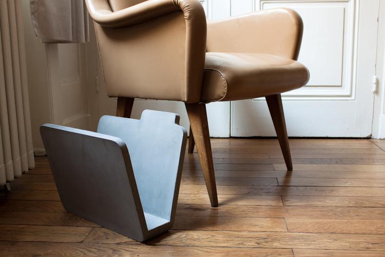 Concrete Folder Shaped Magazine Holder