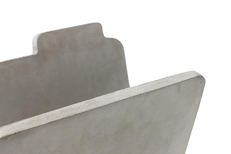 Concrete Folder Shaped Magazine Holder