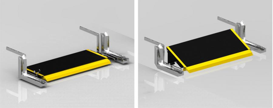 Convertible Stairs Convert Into a Wheelchair Ramp When Needed