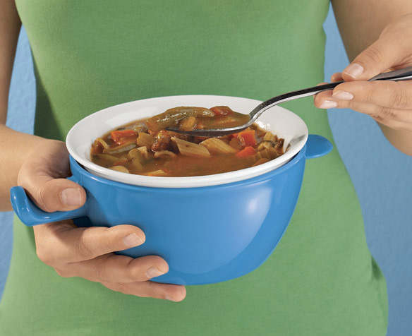 Cool Touch Microwave Bowl - Keeps Cool After Microwave