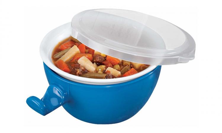 Cool Touch Microwave Bowl - Keeps Cool After Microwave