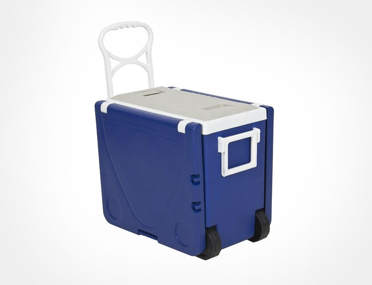 Rolling Cooler With Fold-out Table and Chairs - Mini Picnic Table Cooler