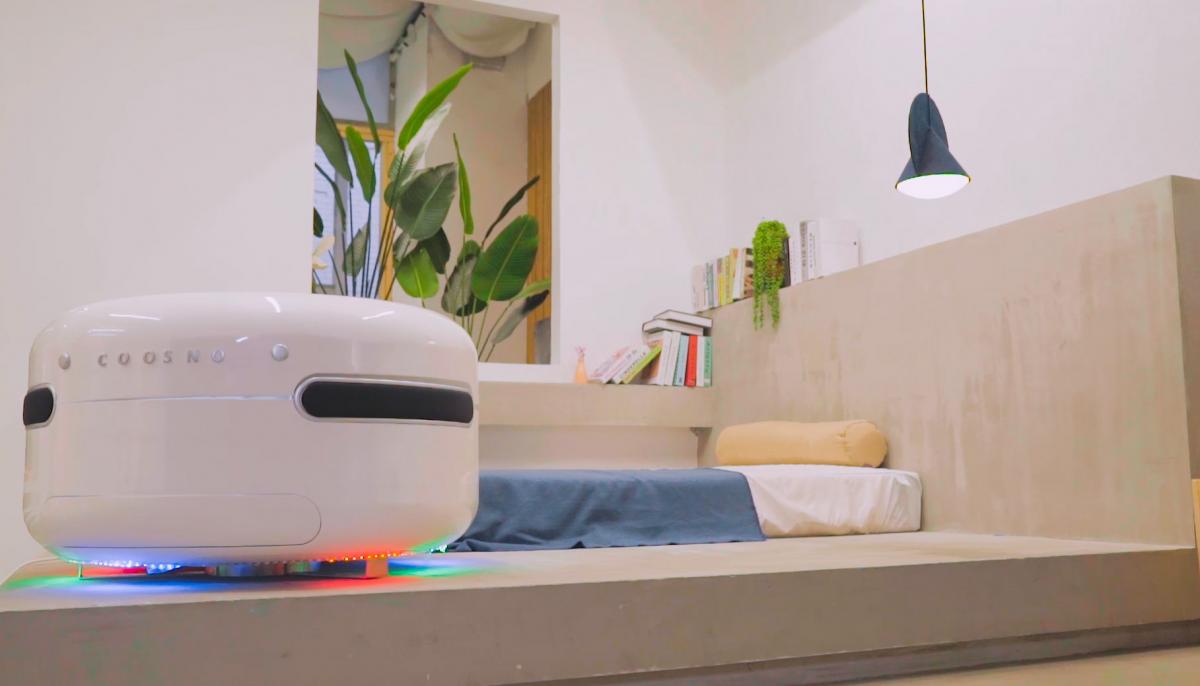 Coosno Ultimate Smart Coffee Table Fridge - Voice activated futuristic coffee table doubles as refrigerator