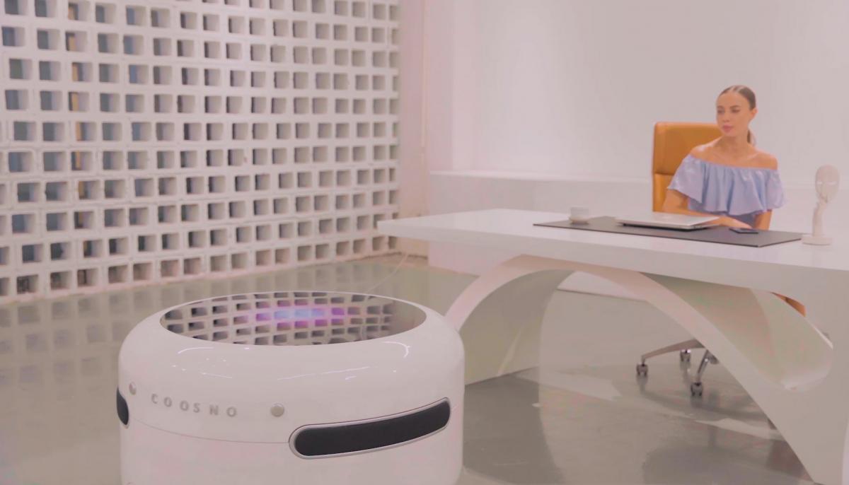 Coosno Ultimate Smart Coffee Table Fridge - Voice activated futuristic coffee table doubles as refrigerator