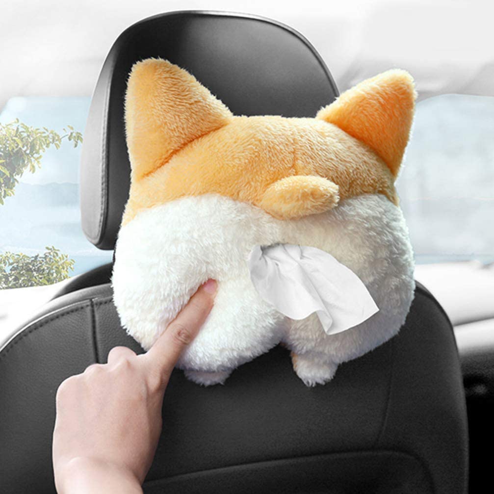Corgi Butt Car Tissue Dispenser