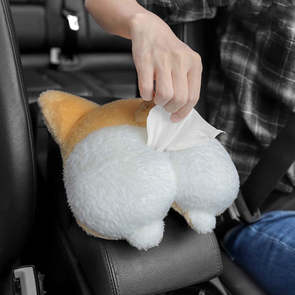 Corgi Butt Car Tissue Dispenser
