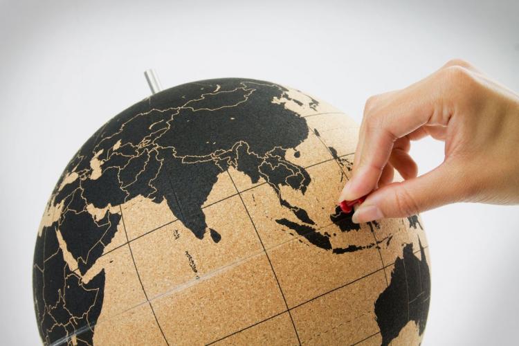 Cork Globe - Pin Travel Points On Cork Globe