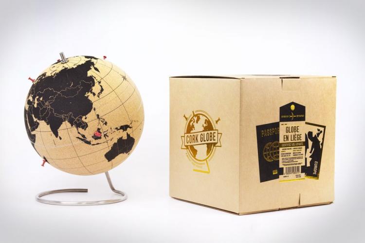 Cork Globe - Pin Travel Points On Cork Globe