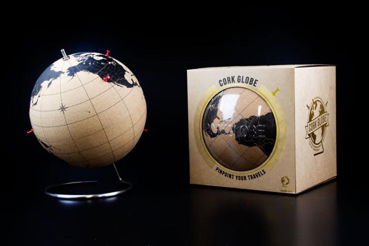 Cork Globe - Pin Travel Points On Cork Globe