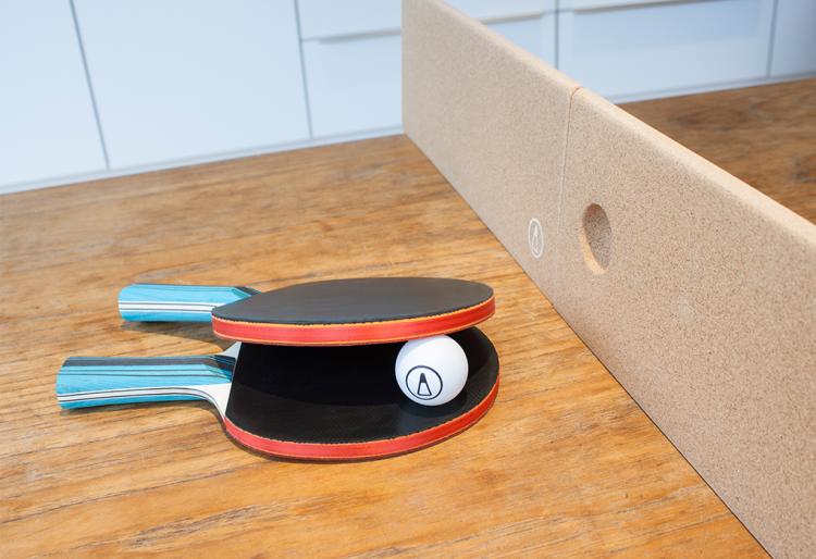 Cork Ping Pong Net - CorkNet - Cork Table Tennis Net Doubles as a Trivet