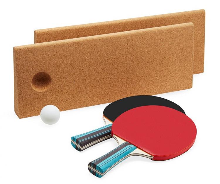 Cork Ping Pong Net - CorkNet - Cork Table Tennis Net Doubles as a Trivet