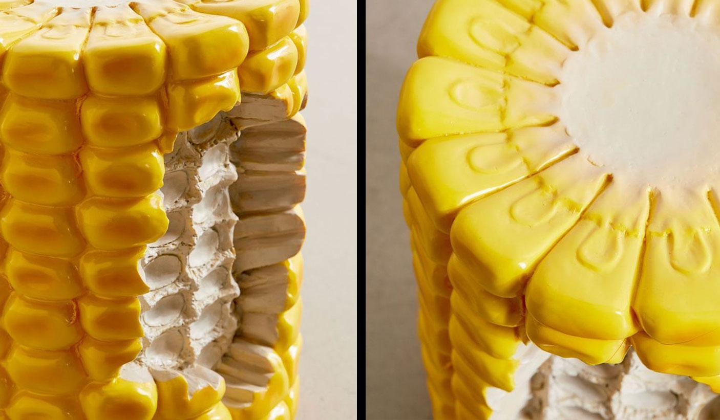 Corn Cob Stool - Corn shaped side table