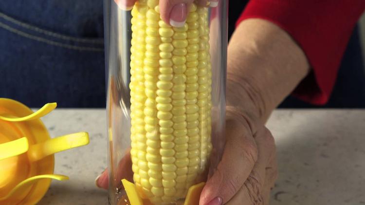 RSVP Deluxe Corn Stripper - Corn Stripper removes kernels from corn cobs in seconds