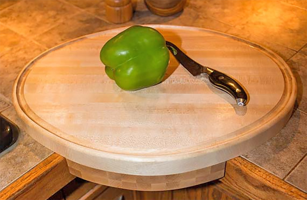 Corner Cutting Board - Corner Counter Cutting Board Attaches to corner of counter