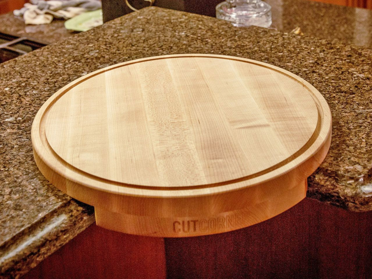 Corner Cutting Board - Corner Counter Cutting Board Attaches to corner of counter