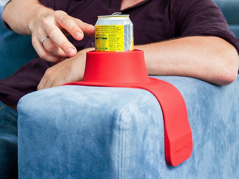 Couch Coaster - Weighted Drink Holder For Couch or Chair Armrest - Rest Drinks On armrest of couch
